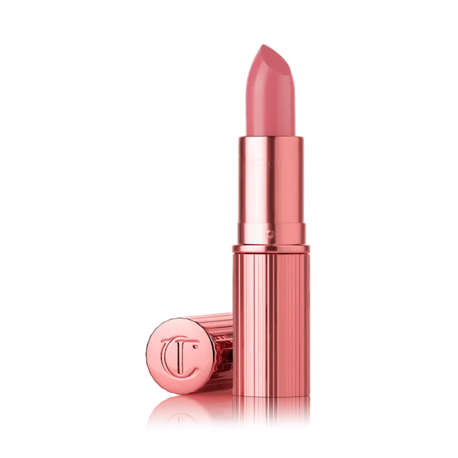 БЕСТСЕЛЕР Зволожувальна сатинова помада Charlotte Tilbury K.I.S.S.I.N.G CANDY CHIC A Candy Pink Lipstick in My Moisturising Formula with a Soft Satin Shine Finish, Encased in a Pink Tube!